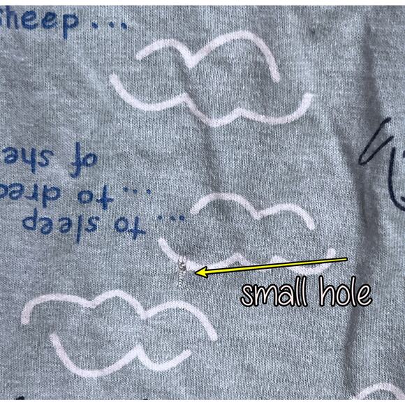 Jenni 2PC Counting Sheep Pajama Lounge Set 100% Cotton Blue White Size S - Picture 11 of 16